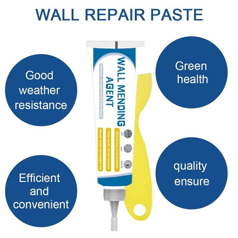 Wall Mending Agent Wall Repair Cream Instant Waterproof Agent Seal Paste Wall Holes Crack Wall Cracks Repair Repair Easily