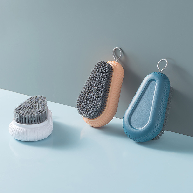 Cepillo de cerdas suaves para el hogar, pantalones de lavandería multifuncionales, calcetines para zapatos, lavado a mano, herramienta de cepillo de limpieza de ropa para lavado de baño