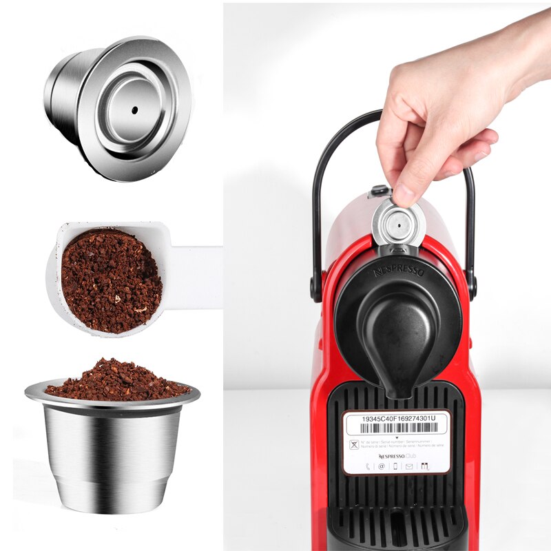 Capsule For Nespresso Reutilisable Inox Refillable Capsule Crema Espress Reusable Refillable For Espresso Coffee