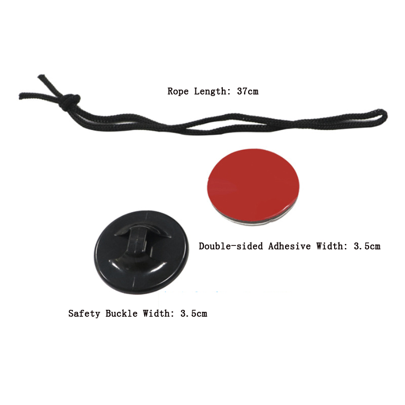 Hebilla anticaída, pegatina de correa de sujeción de seguro de seguridad para Gopro Hero 13, 12, 11, 10, 9, funda DJI, cuerda de cordón para montaje en casco de coche