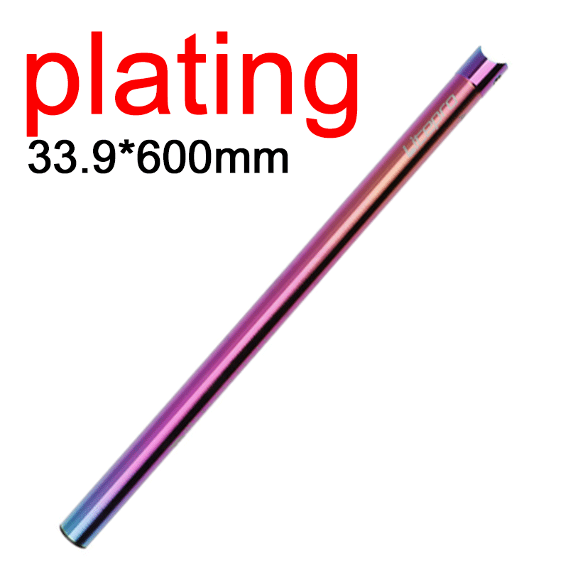 Litepro Vouwfiets Zadelpen Fiets Zadelpen 33.9*600Mm Ultralight Aluminium Fietsstoeltje Buis Accessoires: Plating