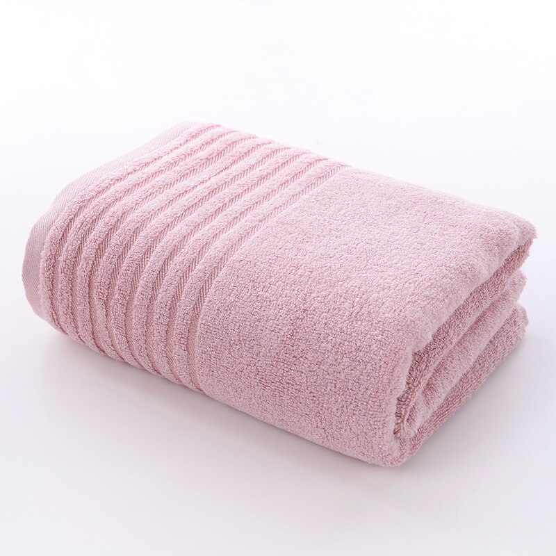 Bamboo Fiber Adult Soft Super Absorbent Large Bath Towel 70x140cm Breathable Cozy Solid Colors Bathroom Home Hotel Beach Towels: Pink