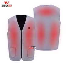 Winter Motorcycle Vest Heated Jacket USB Infrared Electric Winter Heating Men Women Vest Waistcoat Thermal Clothing