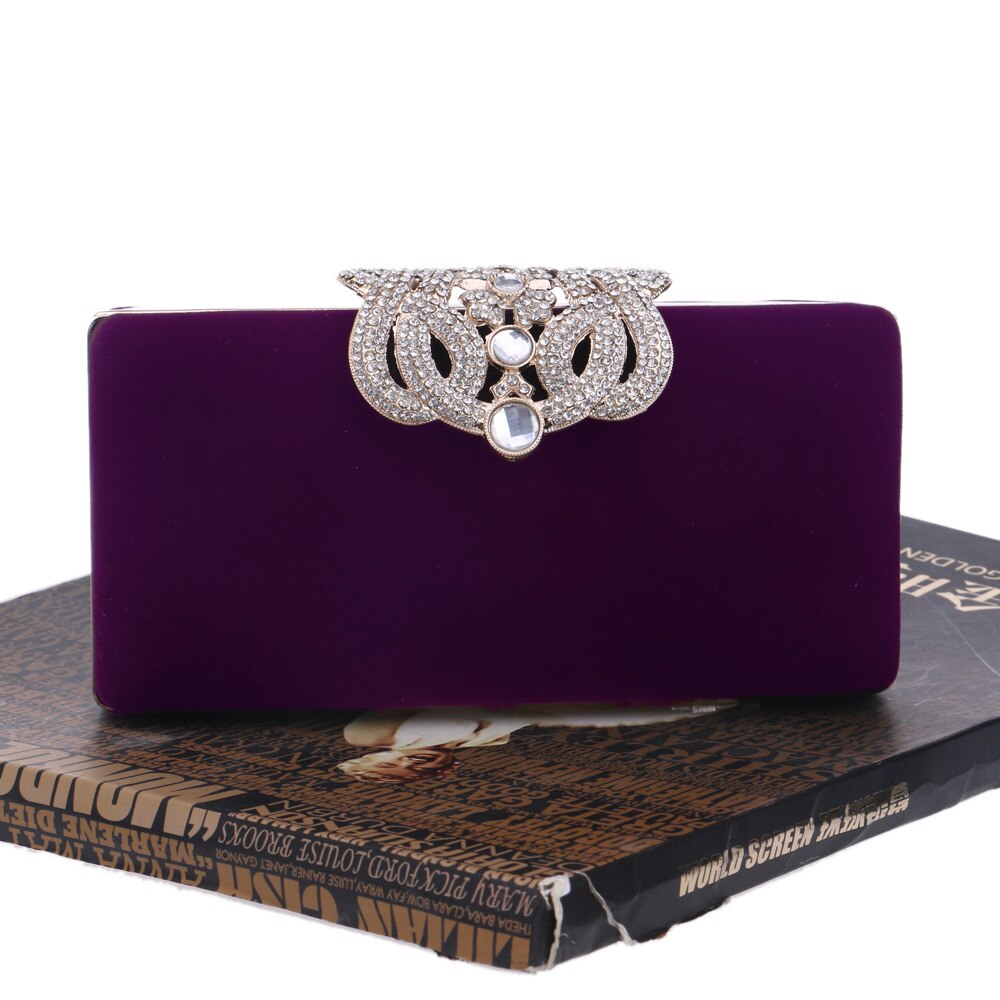 Neue Abend Kupplung Taschen Diamanten Abend Tasche Mit Kette Schulter Tasche frauen Handtaschen Geldbörsen Abend Tasche Für Hochzeit Party: LILA