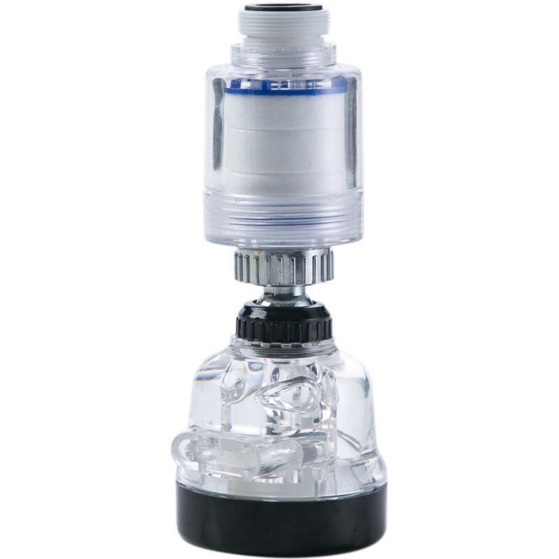 Upgraded Replaceable Filter Element To Filter Pressure Shower Water Saving Faucet Bubble Water Purifier: Transparent-long