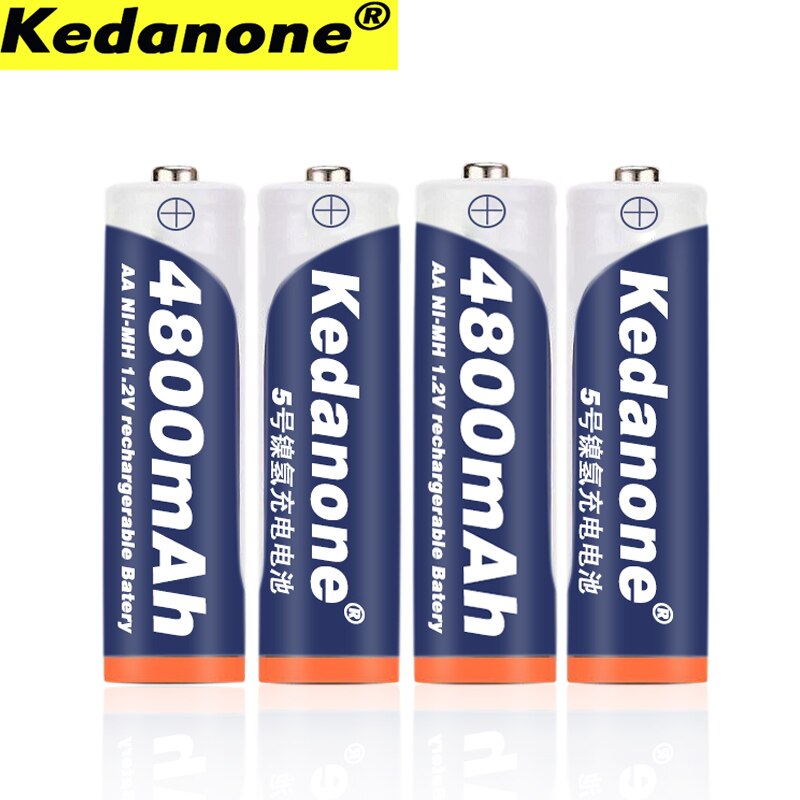 1.2V Aa Batterij 4800Mah Ni Mh Aa Vooraf Opgeladen Oplaadbare Batterij Ni-Mh Oplaadbare Aa Batterij Voor speelgoed Camera Microfoon