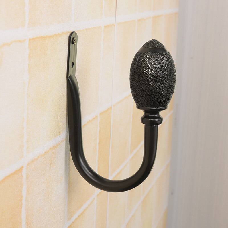 Porte-rideau Rugby avec crochets d&#39;attache, 2 pièces, pour fenêtre, chambre d&#39;enfant, salon, accessoires de décoration