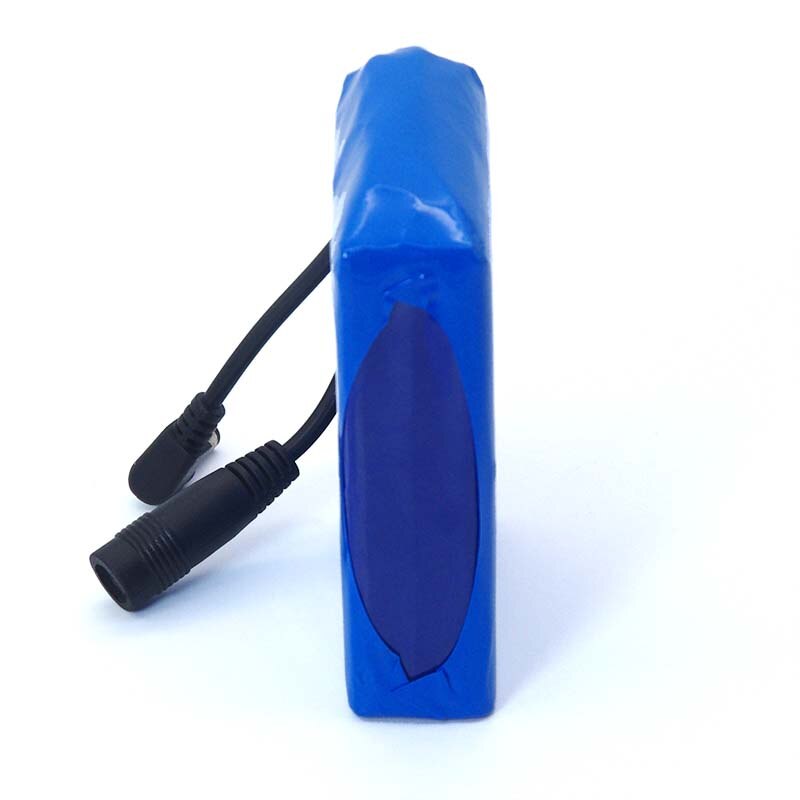 12.6V 18000mAh Polymer lithium battery pack 12v 18ah LED light alarm CCTV Cam Monitor DC 5.5*2.1mm + 1A Charger