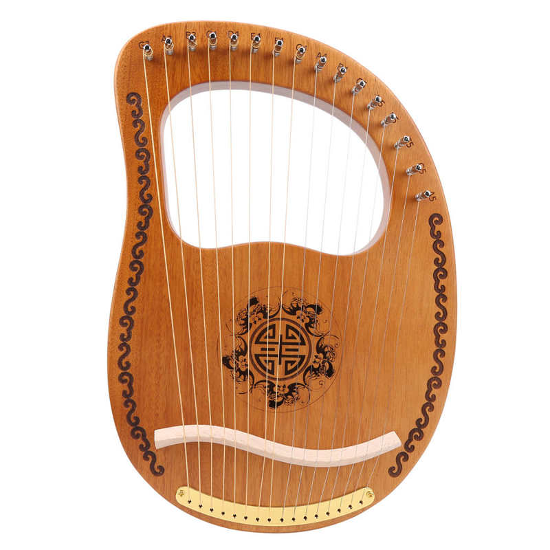 Wood Harp Produce Resonance and Reflection Portable Harp Home Party Sweethearts for Beginners