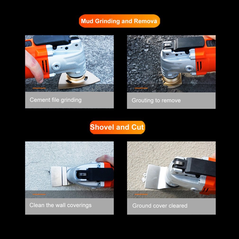 Electric Cutter Trimmer Multi-Function Woodworking Oscillating Tools Electric Saw Renovator Tool 350W Multimaster