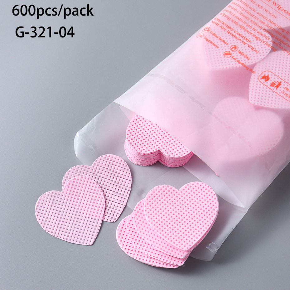 600 stücke Fusselfreien Nagellack Entferner Baumwolle Tücher UV Gel Tipps Entferner Reiniger Papier Pad Nägel Polnischen Kunst Reinigung maniküre Werkzeuge: Grau
