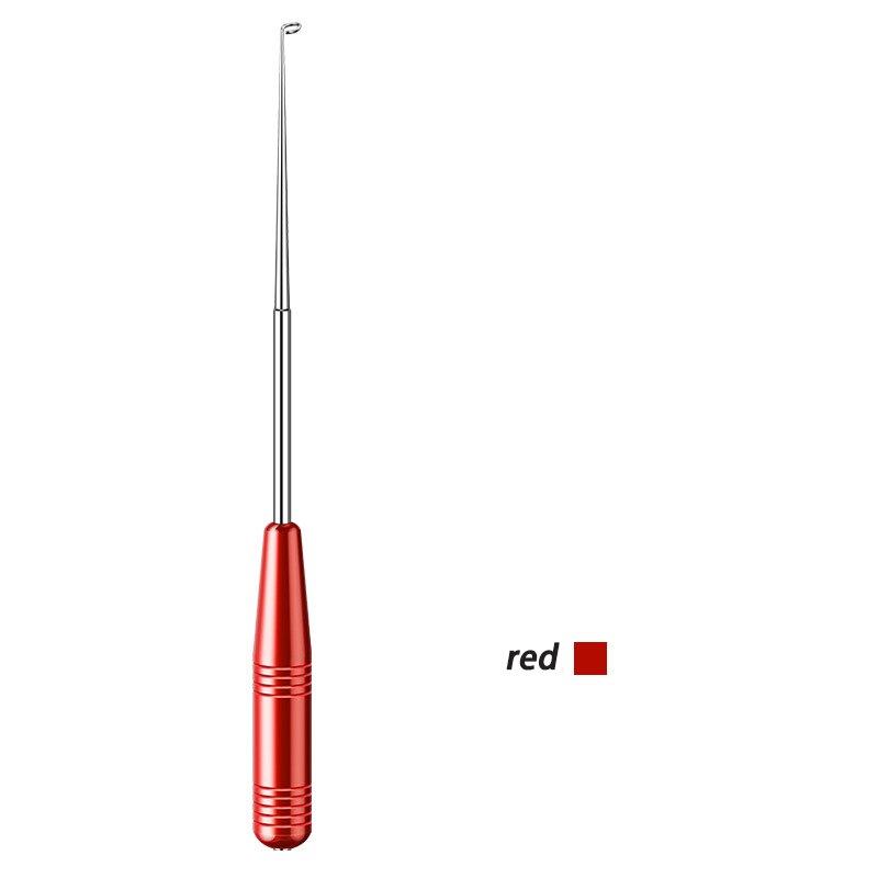 Fishing Hook Remover Stainless Steel Hook Detacher Removal Fishhook Disgorger with Aluminum Handle Fishing Tackle Tool: Red