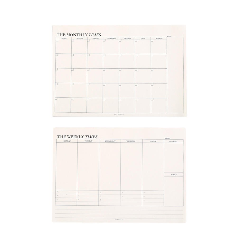Practical Monthly Planner Tear-Off Sheets Supplies Accessory Planning Weekly Tasks Calendar for Appointments Notes Office Worker