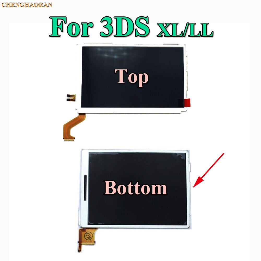 1pcs Top Upper & Bottom Lower LCD Display Screen Replacement for Nintendo DS Lite For DSL For NDSL For 3DS 3DS XL LL: For 3DS XL Bottom