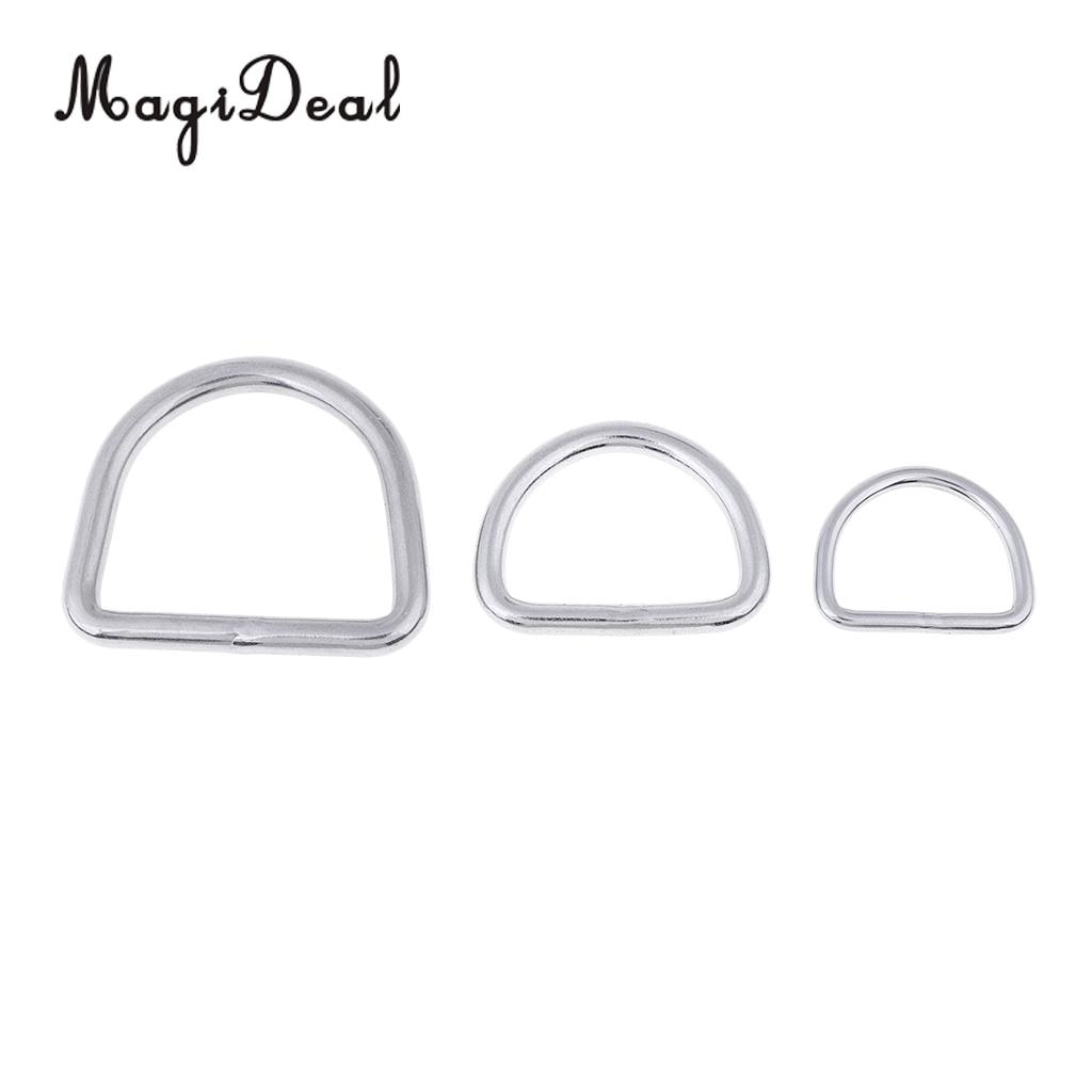 MagiDeal Replacement Universal Welded D Ring Boat Yacht Fishing Rigging Fitting Hardware - Marine 316 Stainless Steel