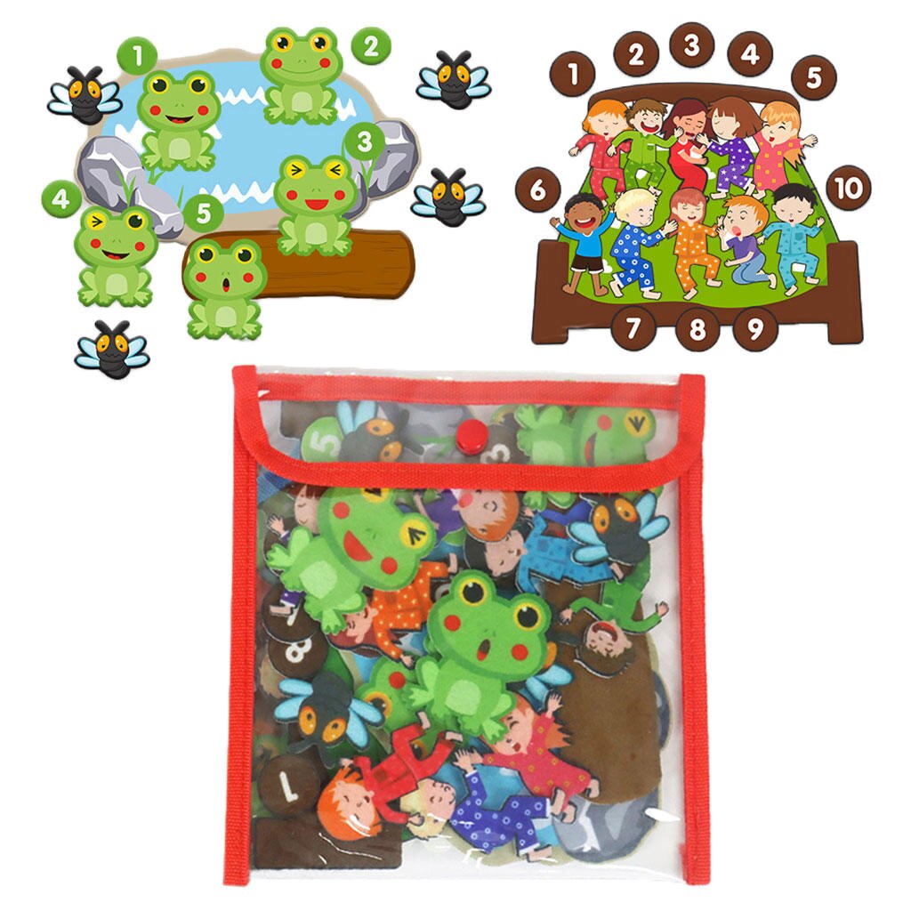 Felt Board for Toddlers, Toddler Crafts, Felt Play Set for Preschool Early Education for Boys Girls