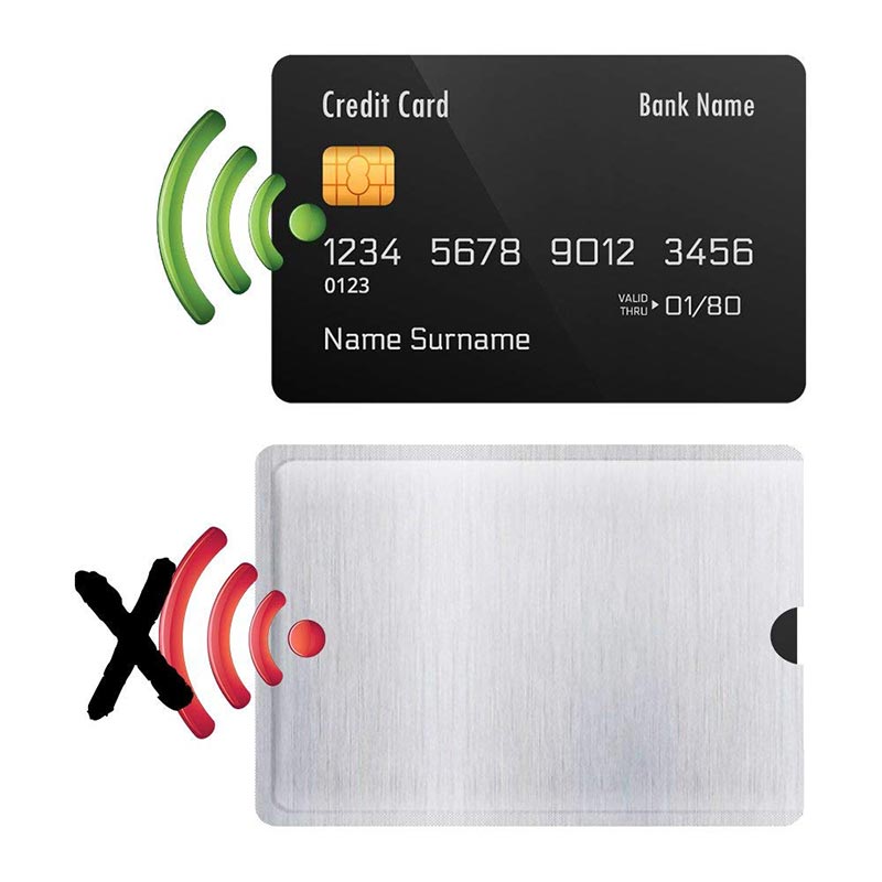10PCS RFID Blocker Sleeves Anti Theft RFID Card Wallet Protector RFID Nfc Holder Blocking Identity Theft Anti-Scan Card Sleeve