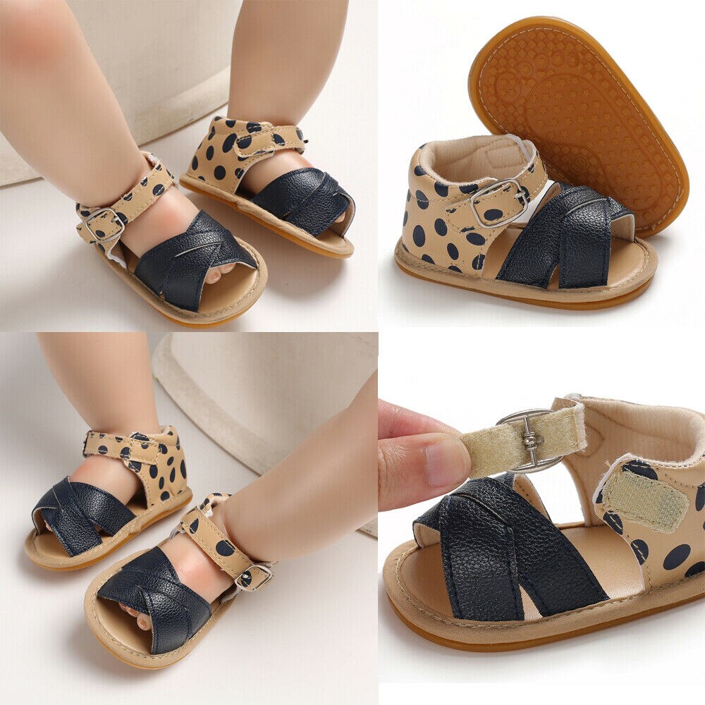 Zomer Kinderen Schoenen Mode Pu Leer Zoete Kinderen Sandalen Voor Meisjes Peuter Baby Ademend Hollow Out Schoenen 0-18M: Blauw / 13