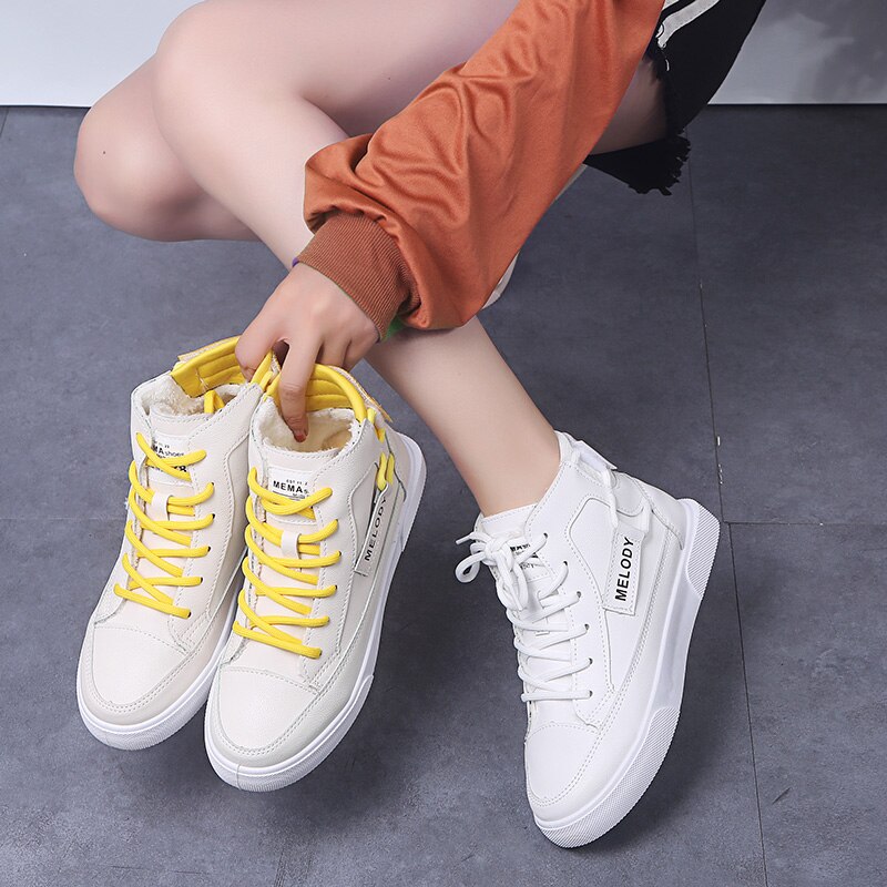 Herfst en winter vrouwen sneakers trend tie plus dag fluwelen casual schoenen platte schoenen Zapatillas Mujer dames sneakers comfortabl