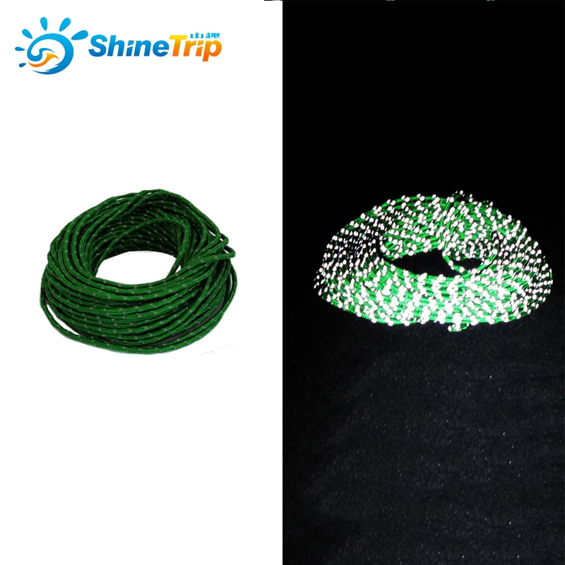 Corde de tente paracorde réfléchissante, 2.5mm, multifonctionnelle, audacieuse, fixe, corde à linge réfléchissante, polyvalente, 50 pieds