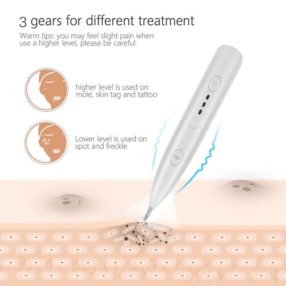 Caneta de plasma a laser caneta de remoção de toupeira canetas de remoção de manchas escuras removedor de cuidados com a pele ponto caneta de verruga da pele ferramenta de remoção de tatuagem beleza cuidados com a pele