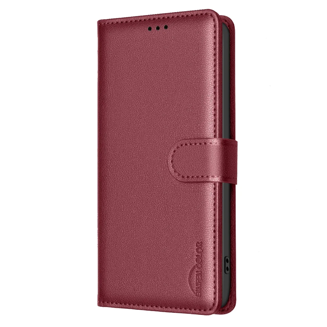 Business Leather Case for Infinix 50 Pro 4G Note 40 Pro Plus 4G 5G Flip Wallet Card Holder Cover: Maroon / For iPhone 16