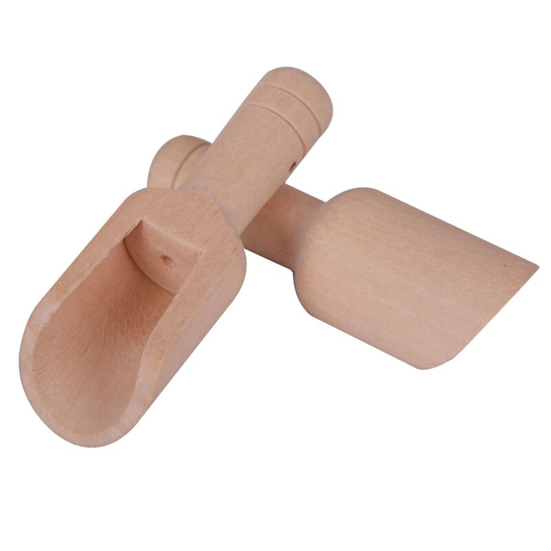 12 Stuks Mini Houten Lepel Mini Bad Zout Lepel Houten Snoep Lepel Waspoeder Lepel Set Baby Lepel