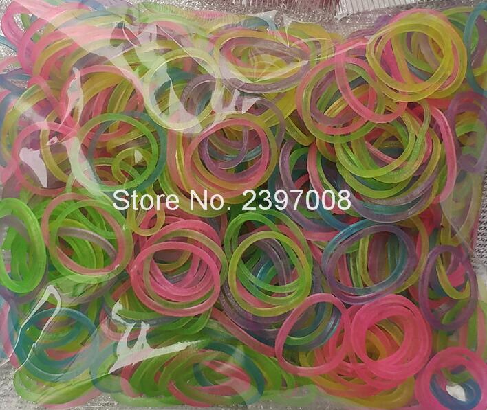 Væv gummibånd armbånd til børn eller hår regnbue gummi vævebånd gør vævet armbånd diy legetøj jul: 4200