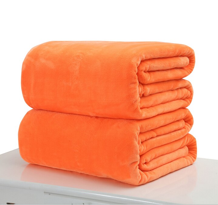 Autumn Winter Cat Dog Puppy Blanket Soft Flannel Fleece Sleeping Bed Mat Cover Pet Dog Shower Towels 50*70cm: orange