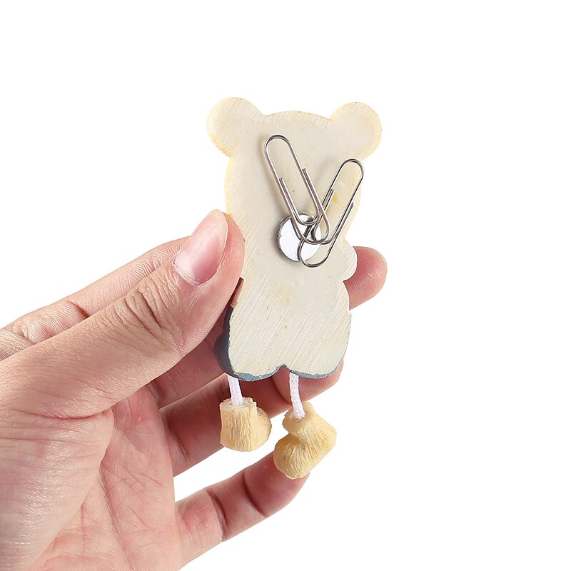 3D de dibujos animados imanes de animales para el refrigerador lindo pasos Flexible oso imanes de nevera de notas de mensajes adhesivas pegatinas de pared