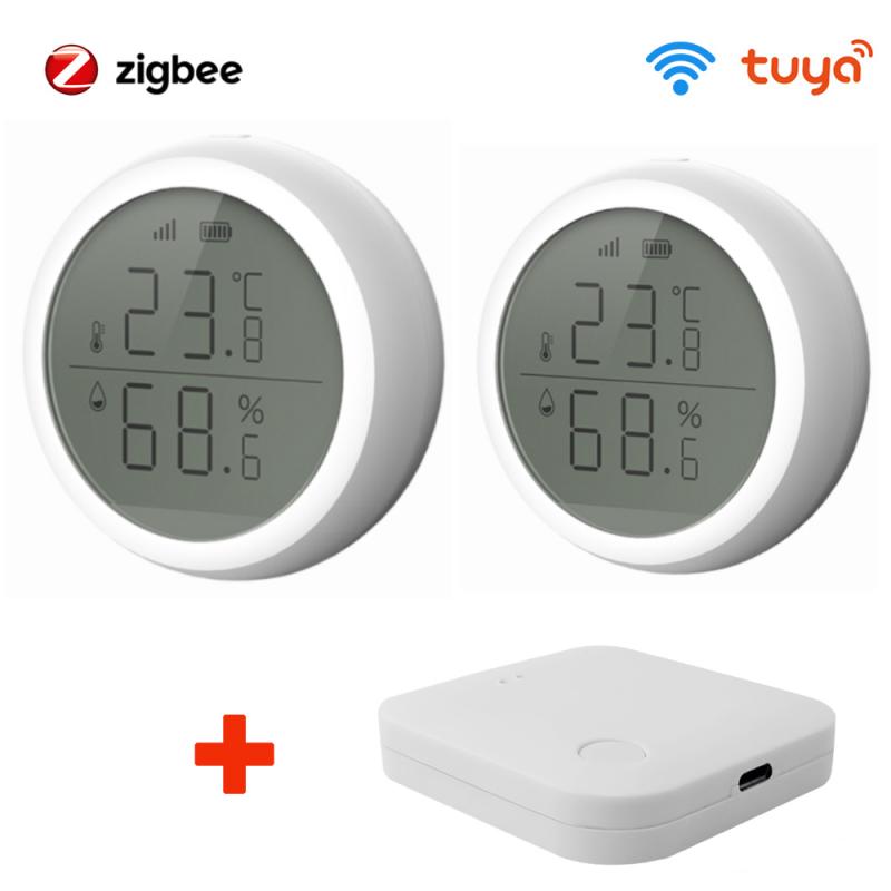 Tuya ZigBee Smart Home Temperature And Humidity Sensor With LED Screen Smart Temperature Sensor Works With Tuya Zigbee Hub: 04