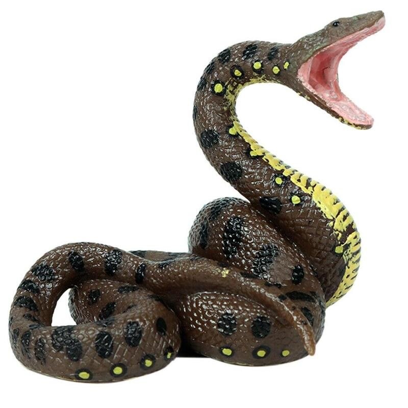 1Pcs Lifelike Snake Shaped Toys Realistic Motion Simulation Animal Model For Kids Reptile Giant Python Tricky Children Toy