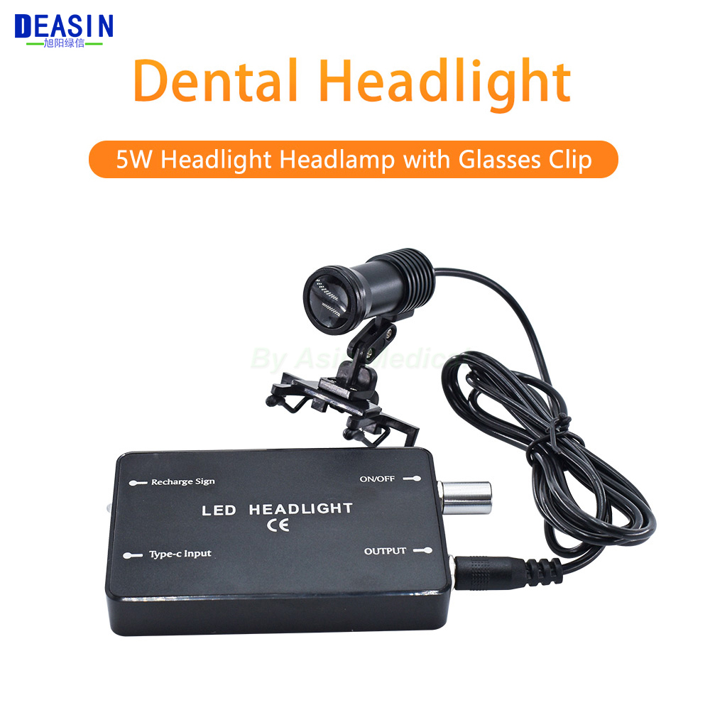 Zahn Lupe 5W LED Scheinwerfer Zahnärzte Scheinwerfer mit Brille Clip Lupe Scheinwerfer Illuminator UBS Ladegerät Chirurgie Mundhöhle
