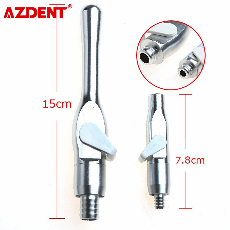2 stk/sæt dental aluminium universal spyt ejektor sugeventiler se hve spids adapter dyse stærke og svage spidser