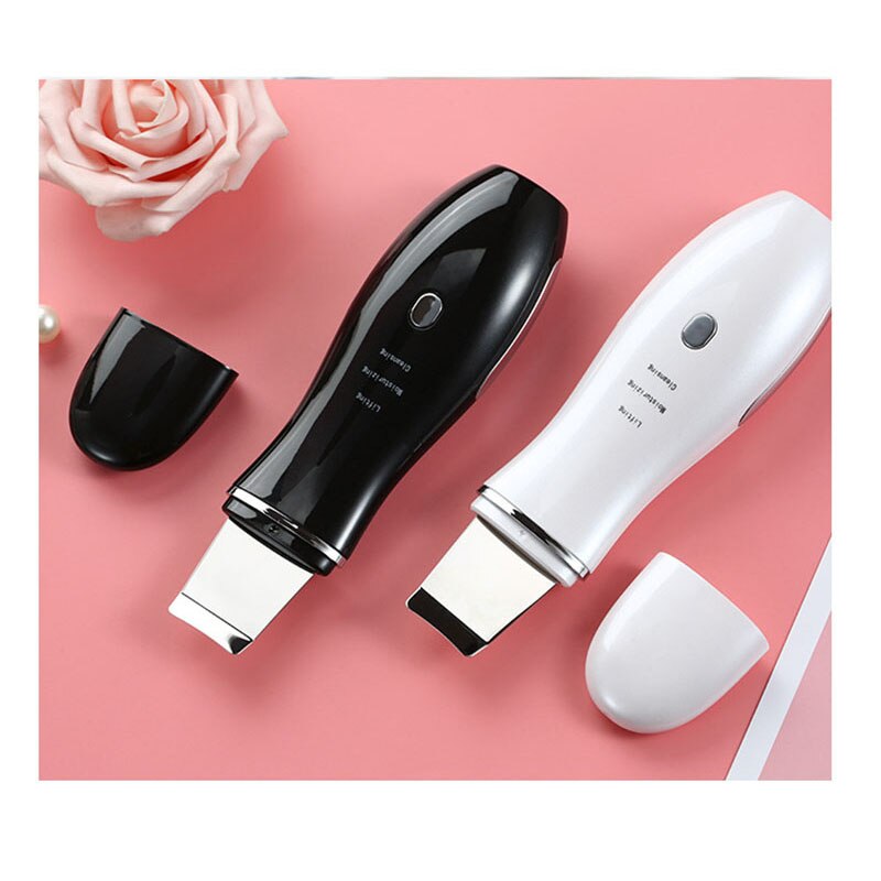 Ultraschall Ionen Gesichts Reiniger Reinigung Spachtel Peeling Vibration Mitesser Entfernung Peeling Gesicht Haut Wäscher Wiederaufladbare