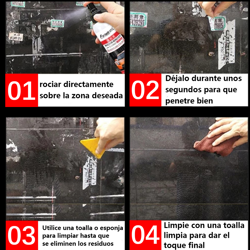 Sticky Residue Remover Car Window Film Adhesive Remover Sticker Cleaning Spray Glue Remover Cleaning Agent Cleaning Products