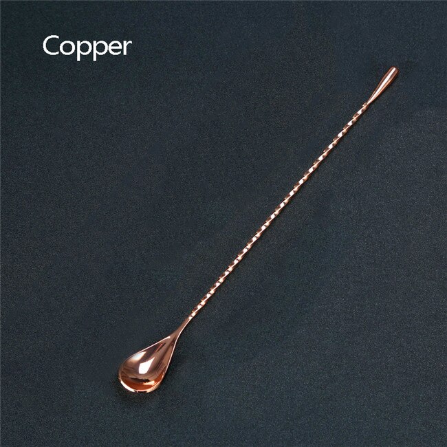 Neue Edelstahl Lange Griff Löffel Bar Trinken Cock... – Vicedeal