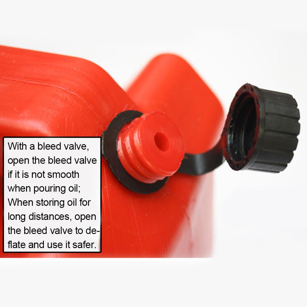 10L Fuel Barrels Gas Spare Container Anti-static Fuel Gasoline Diesel Tank Jerrycan for Long Distance Driving