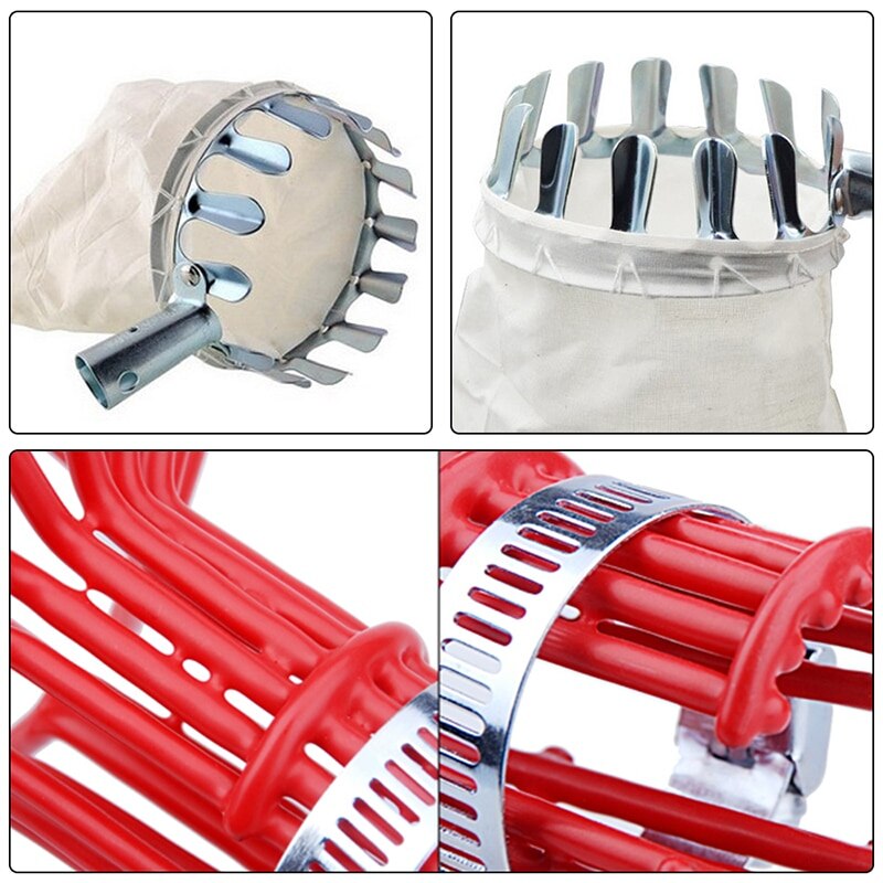 Fruit Picker Head Basket Portable Fruits Catcher For Harvest Picking Citrus Pear Collector Catcher Peach Picking Garden Tool