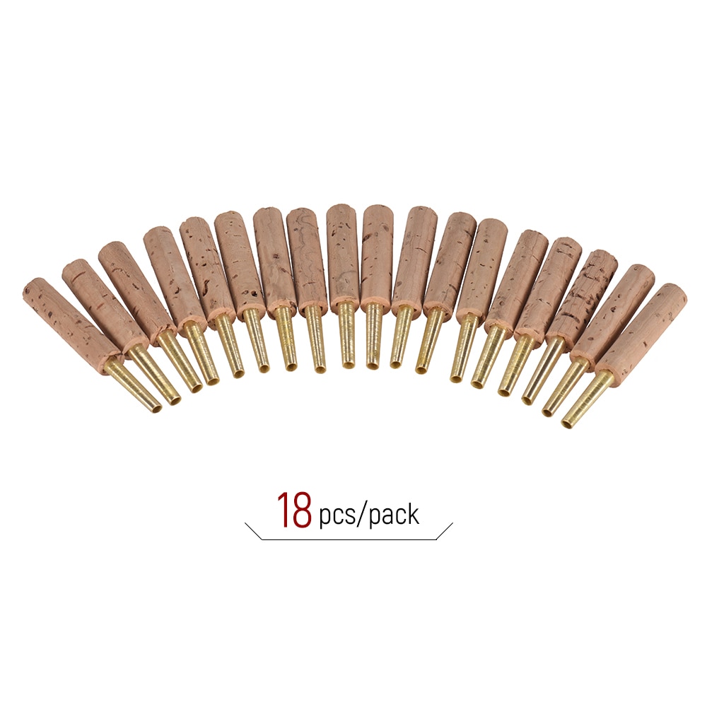 18 stuks/pak ammoon hobo rieten nietjesbuizen onderdelen 47mm met plastic koffer houtblaasinstrument muziekaccessoires