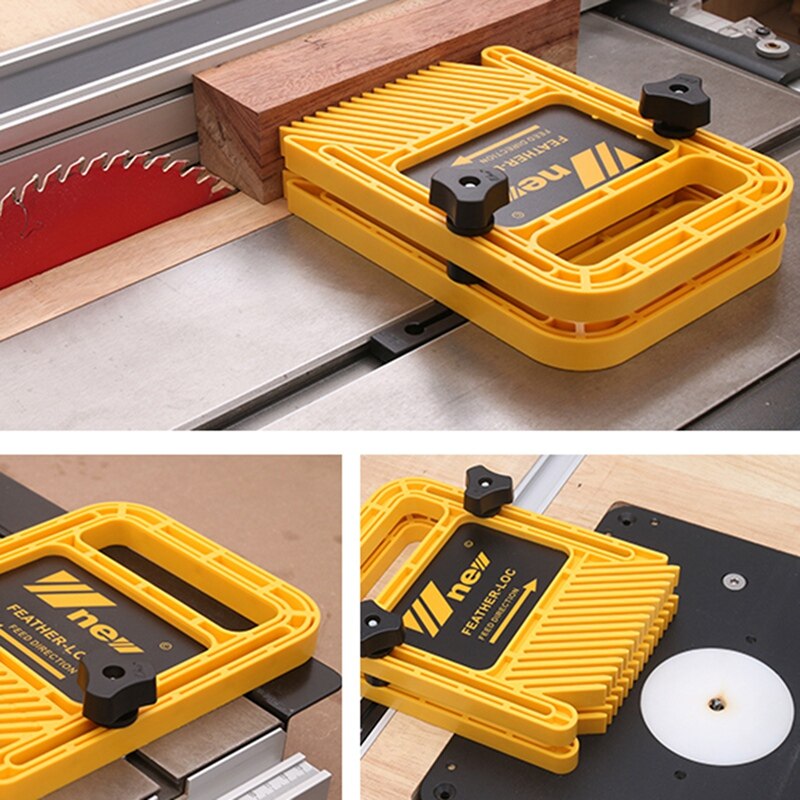 Multi-Purpose Feather Loc Board Set Woodworking Engraving Machine Double Featherboards Miter Gauge Slot