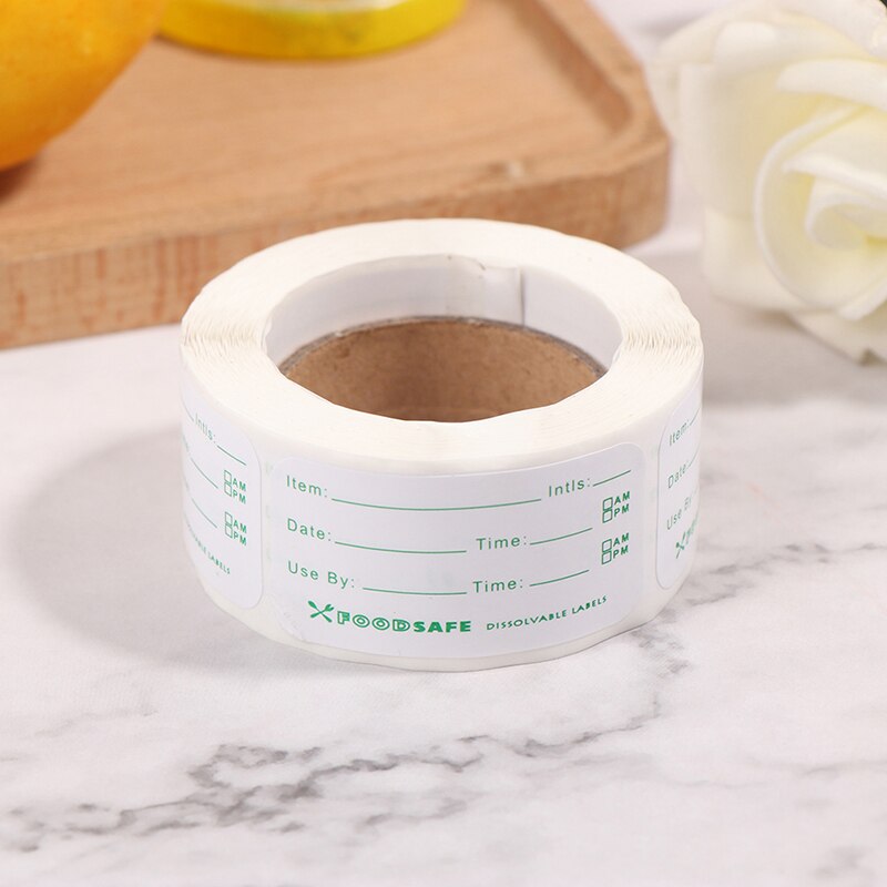 150pcs/roll Kitchen Stickers Refrigerator Freezer Food Storage Date Content Labels for Container Bag Jar Packing