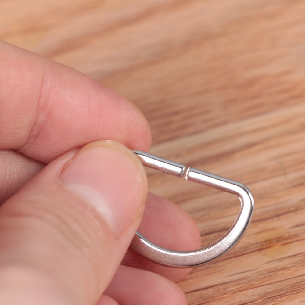 20 stuks/pak d-ring metalen gesp band rugzak tas onderdelen leerbewerking riem huisdier halsband naai accessoires tas onderdelen