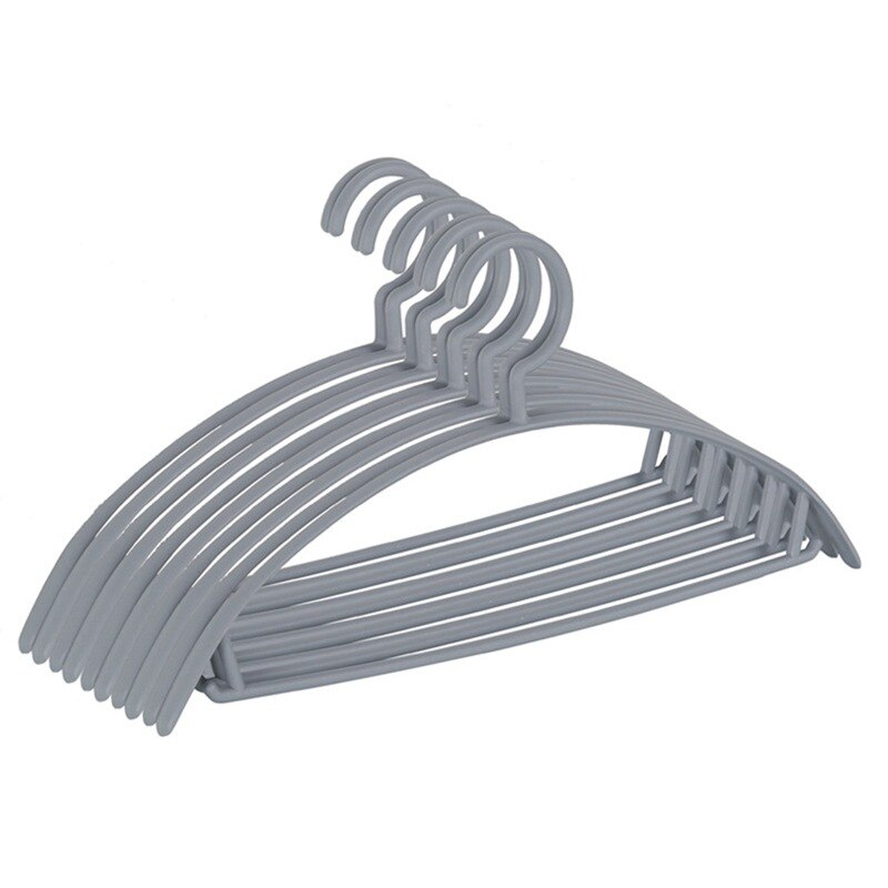 Semicircle Seamless Plastic Antiskid Coarsening Hanger Saves Space 360 Degree Hook Clothing Display Hanger: Gray