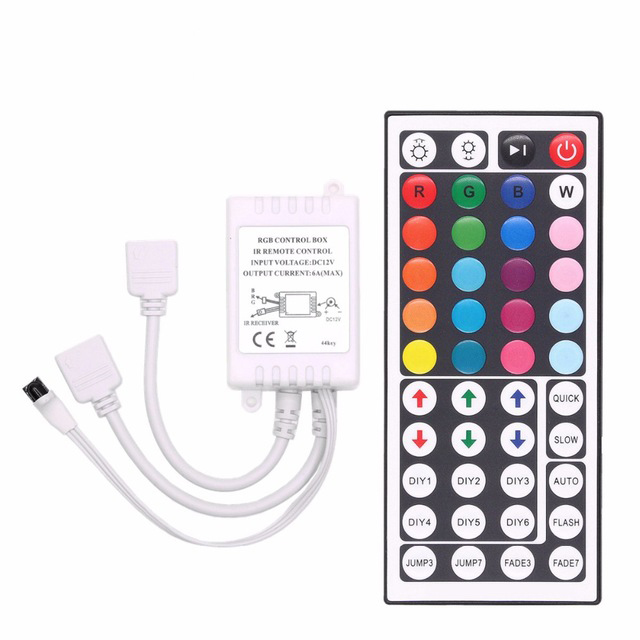 Accesorios de cinta de luz de tira de LED SMD 5050 3528 2835 RGB 12V 24key/44 key RGB IR RF Control remoto para tira LED RGB