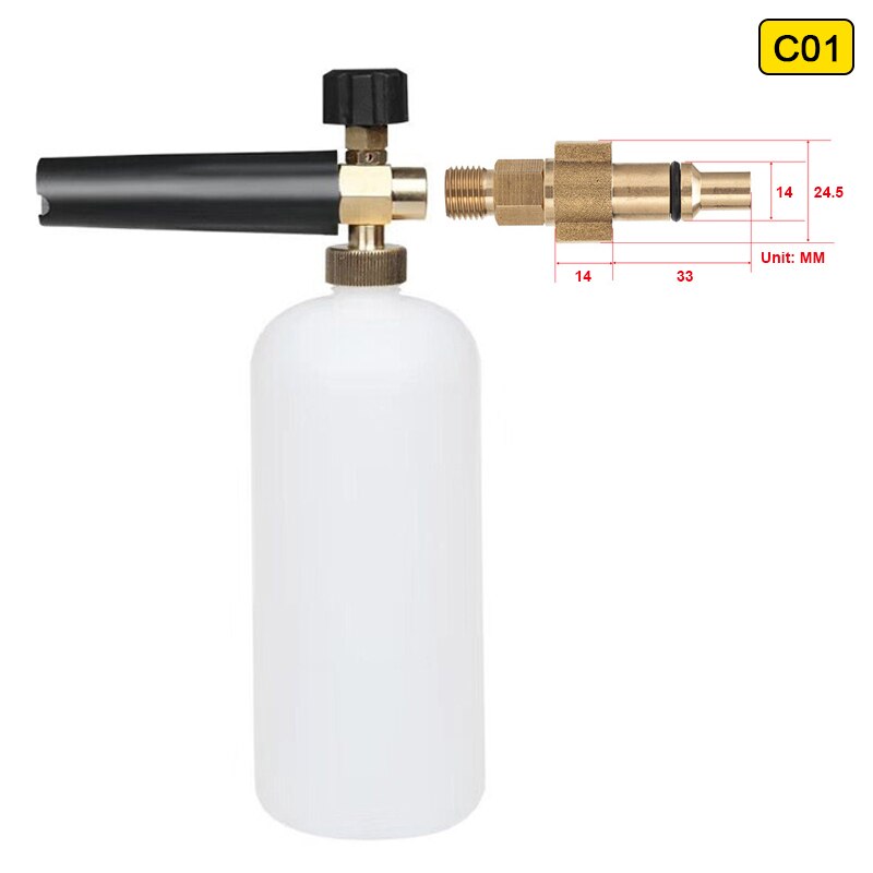 High Pressure Washer Snow Foam Lance Foam Cannon For Karcher Daewoo Hammer Huter Makita Bosch Parkside Lavor Stihl Car Wash: C01