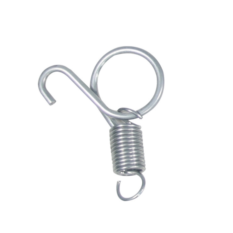 Gancho de resorte de puerta de jaula, ganchos de resorte de Metal de 10 piezas, resorte de fijación de tensión resistente para jaulas de alambre de conejo/pájaro/hámster S/L,