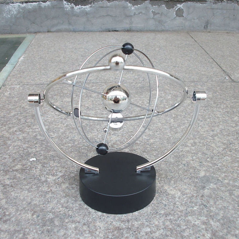Kinetic Orbital Revolving Gadget Perpetual Motion Desk Office Art Decor Toy X7YD