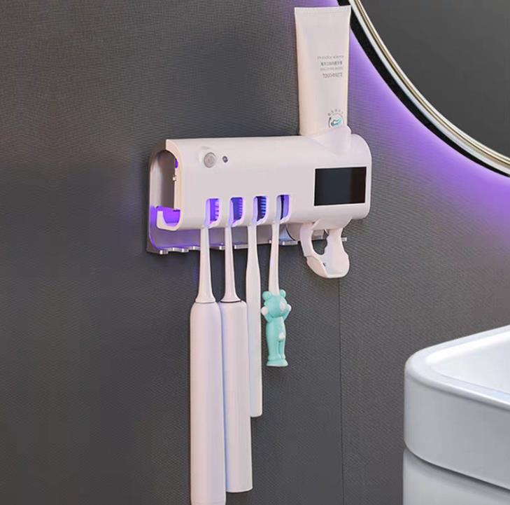 Telligent sterilisering tandbørste rack smart uv desinfektion tandbørste holder smart sikkerheds sterilisator kasse