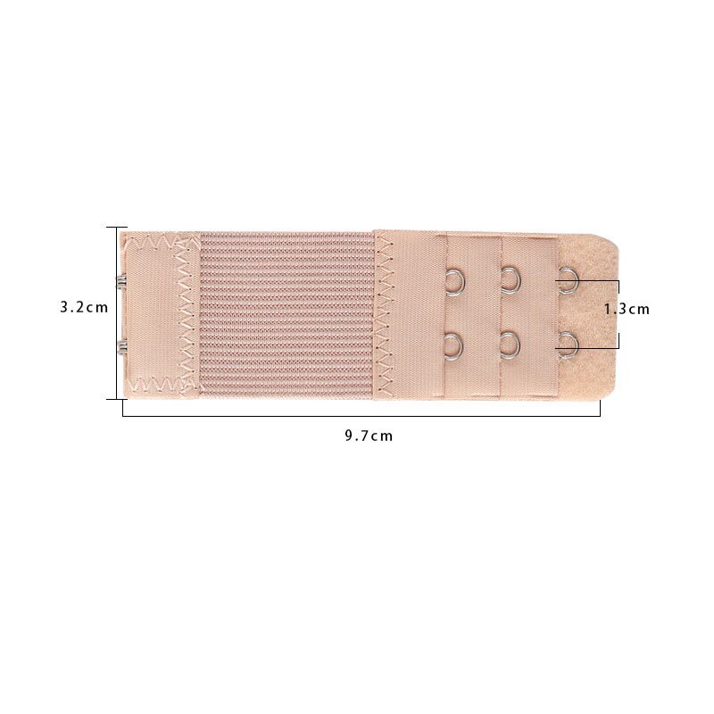 1PC 2 Haken Bh Verlängerung Für frauen Elastische Bh Erweiterung Gurt Haken Clip Expander Einstellbare Gürtel Schnalle Unterwäsche 13 farben: Beige